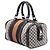 Borsa Boston Satchel Gucci Small Diamante Canvas Web Beige - vista 2