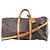 Louis Vuitton Monogram Keepall Bandrière 60 Travel Bag in Brown