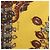 Hermès "PARURES DES MAHARAJAS" Stole Cashmere & Silk Carré Géant 140 Giallo - vista 11