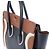 Céline Borsa a mano in pelle Celine Luggage Micro Shopper in nero e marrone Multicolore - vista 5