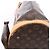 Borsa a tracolla Louis Vuitton Bucket GM Monogram Canvas in marrone Beige - vista 10
