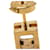 Hermès Hermes Cage d'H H-Cube Stud Earrings Golden Orange  - view 4