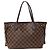 Neverfull Borsa Tote Louis Vuitton Damier da Donna Marrone Damier ebene