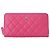 Chanel Matelassé Damen Langbrieftasche Pink