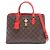 Louis Vuitton Flower Tote Bag Braun Rot Monogramm