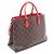 Louis Vuitton Flower Tote Bag Braun Rot Monogramm - Ansicht 2