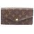 Louis Vuitton Portefeuille Sarah Monogram Bi-fold Long Wallet Marrone Monogramma