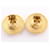 Hermès Boucles d'oreilles clips rondes en corne Hermes Doré  - vue 5