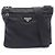 Borsa a mano Prada in nylon e pelle nera Nero