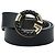 Gucci G-Buckle Gürtel aus schwarzem Leder