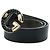 Gucci G-Buckle Gürtel aus schwarzem Leder - Ansicht 2