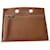 Hermès Backpocket Lederclutch Braun  - Ansicht 1