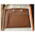 Hermès Backpocket Lederclutch Braun  - Ansicht 2