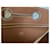 Hermès Backpocket Lederclutch Braun  - Ansicht 4