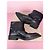 Golden Goose Botas moteras de cuero negras con hebillas Negro - vista 16