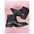 Golden Goose Botas moteras de cuero negras con hebillas Negro - vista 17