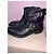 Golden Goose Botas moteras de cuero negras con hebillas Negro - vista 4