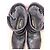 Golden Goose Botas moteras de cuero negras con hebillas Negro - vista 6