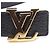 Louis Vuitton Ceinture LV Initials Madeleine Reversible Leather Belt Braun Schwarz - Ansicht 9