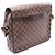 Borsa a tracolla Louis Vuitton Shelton MM Damier Ebene Marrone - vista 2