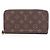Cartera Zippy Louis Vuitton en Monogram Rose Ballerine Castaño Rosa Monograma