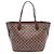 Borsa Tote Louis Vuitton Neverfull MM Damier Ebene Marrone