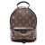 Zaino Louis Vuitton Palm Springs Mini Marrone Nero Monogramma