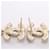 Orecchini a lobo Chanel Coco Mark Bianco D'oro  - vista 5