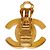 Timeless Orecchini vintage Chanel Coco Mark Turnlock Motif D'oro - vista 3