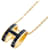 Hermès Collier pendentif Hermes Pop H Chain Noir Doré  - vue 1