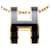 Hermès Collier pendentif Hermes Pop H Chain Noir Doré  - vue 2