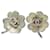Orecchini Chanel Coco Mark Clover Argento  - vista 1