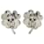Orecchini Chanel Coco Mark Clover Argento  - vista 3