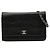 Borsa a tracolla Chanel Camellia Coco Mark Chain Nero