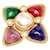 Spilla Vintage Chanel con Strass Multicolore