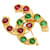 Spilla Chanel Vintage Coco Mark Multicolore