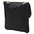 Borsa pochette Chanel Matelassé Coco Mark Mini Chain in raso nero - vista 2