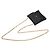 Borsa pochette Chanel Matelassé Coco Mark Mini Chain in raso nero - vista 4