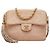 Chanel Vintage Matelassé Coco Mark Schultertasche mit Fransen und Kette Pink