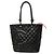 Borsa Tote Chanel Cambon Line Coco Mark Nero Rosa