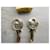 Cadenas et clés Hermès plaqué or Doré  - vue 3