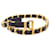 Chanel Ledergürtel mit Kette Schwarz Golden