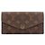 Louis Vuitton Portefeuille Sarah Monogram Long Wallet Marrone