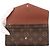Louis Vuitton Portefeuille Sarah Monogram Long Wallet Marrone - vista 5