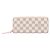 Louis Vuitton Portefeuille Clemence Damier Azur Long Wallet Rosa Bianco