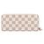 Louis Vuitton Portefeuille Clemence Damier Azur Long Wallet Rosa Bianco - vista 2