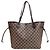 Borsa Tote Louis Vuitton Neverfull MM Damier Marrone - vista 3