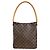 Borsa a tracolla Louis Vuitton Looping GM Monogram Marrone
