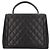 Borsa Chanel Top Handle Matelassé Nero - vista 3
