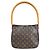 Borsa a tracolla Louis Vuitton Looping MM Monogram Marrone